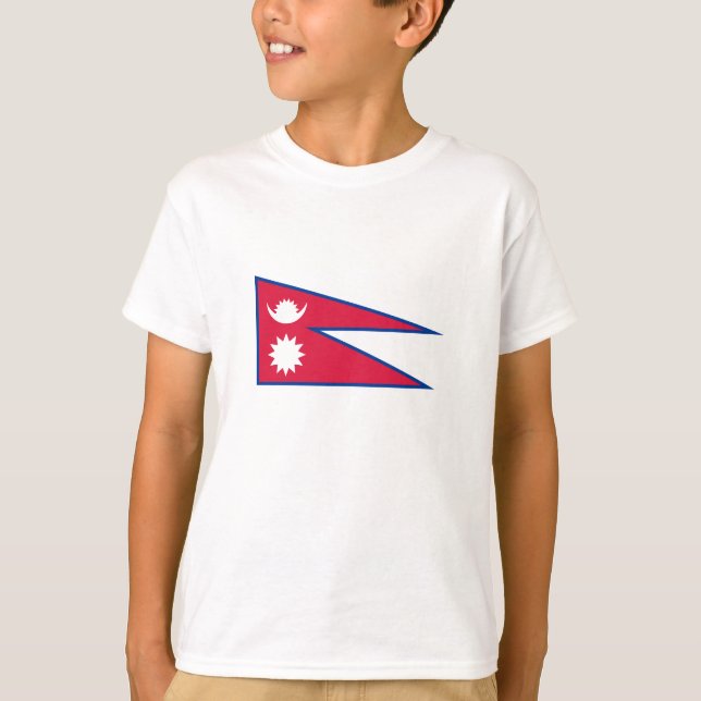 Camiseta Bandera de Nepal (Anverso)