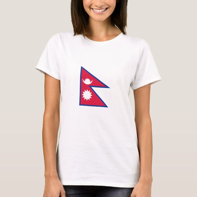 Camiseta Bandera de Nepal (Anverso)
