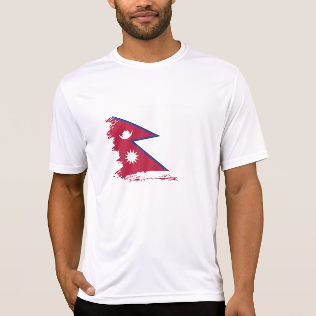 Camiseta Bandera de Nepal (Anverso)