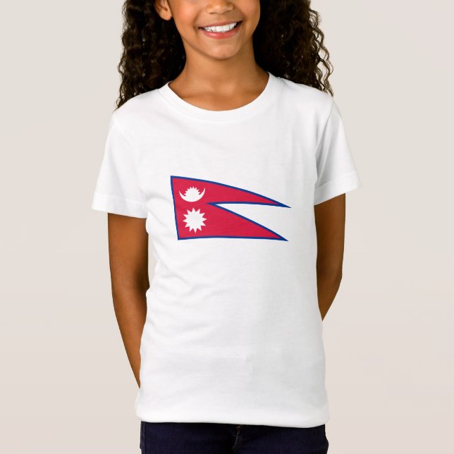 Camiseta Bandera de Nepal (Anverso)