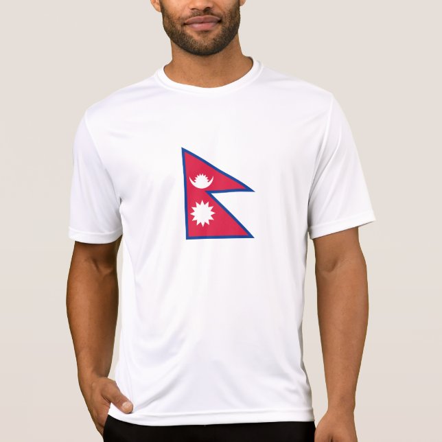 Camiseta Bandera de Nepal (Anverso)