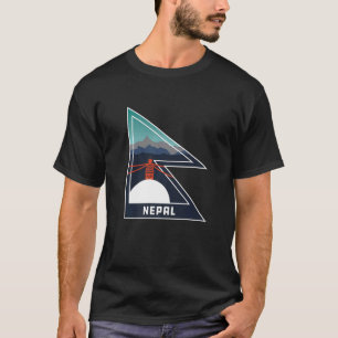 Camiseta Bandera de Nepal Swayambhu Nepalés