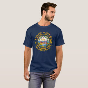 Camiseta Bandera de New Hampshire