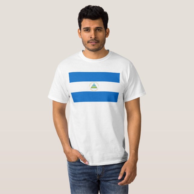 Camiseta Bandera de Nicaragua (Anverso completo)