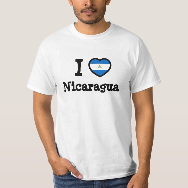 Camiseta Bandera de Nicaragua (Anverso)