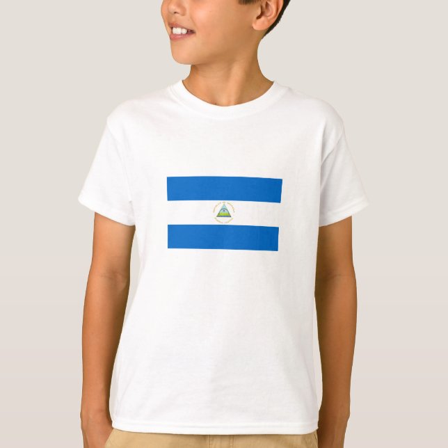 Camiseta Bandera de Nicaragua (Anverso)
