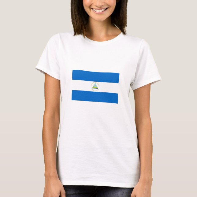 Camiseta Bandera de Nicaragua (Anverso)