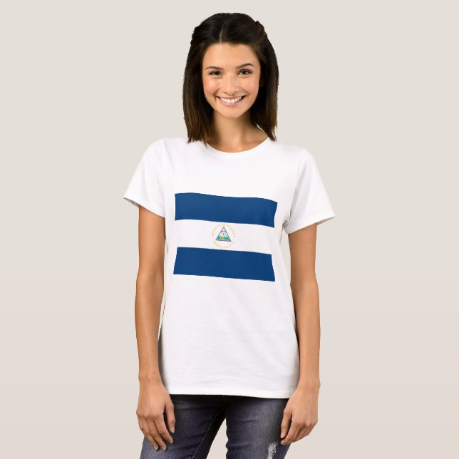 Camiseta Bandera de Nicaragua (Anverso completo)