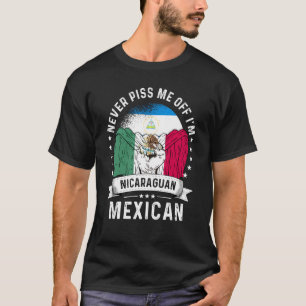 Camiseta Bandera de Nicaragua México crece humor orgullo ci