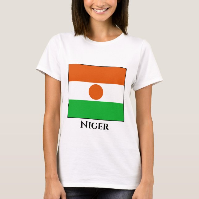 Camiseta Bandera de Níger (Anverso)