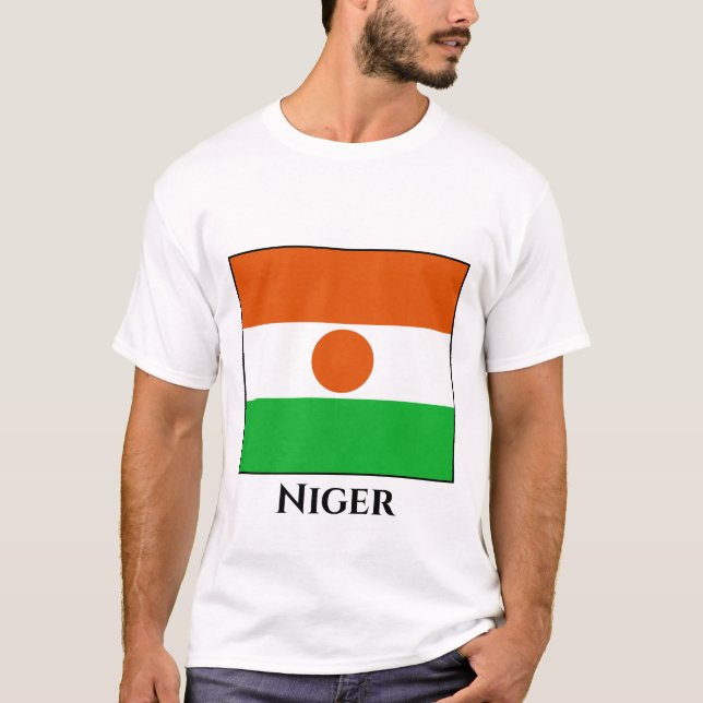 Camiseta Bandera de Níger (Anverso)