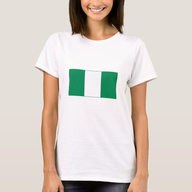 Camiseta Bandera de Nigeria (Anverso)