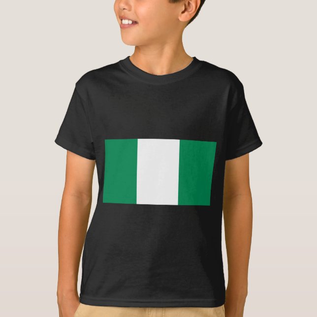 Camiseta Bandera de Nigeria (Anverso)