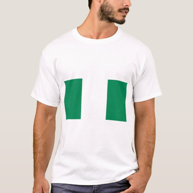 Camiseta Bandera de Nigeria (Anverso)