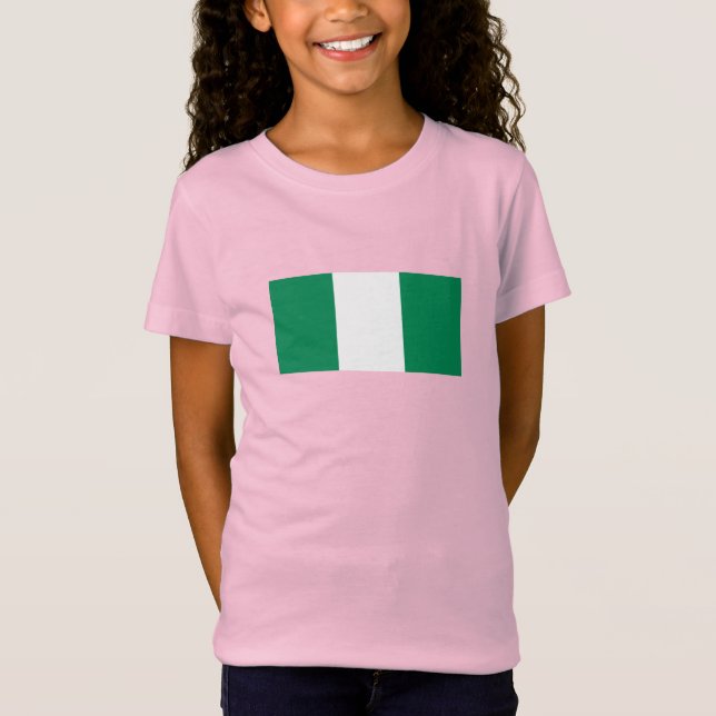 Camiseta Bandera de Nigeria (Anverso)