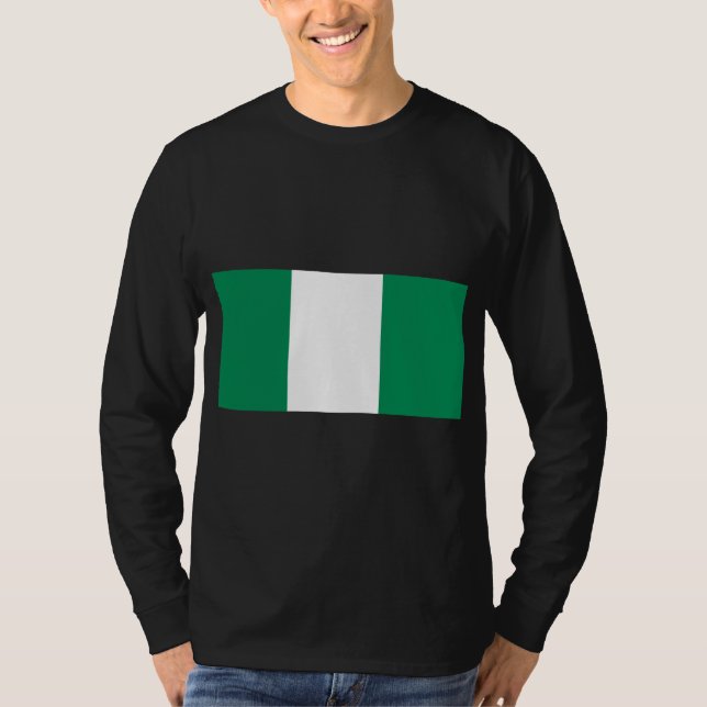 Camiseta Bandera de Nigeria (Anverso)