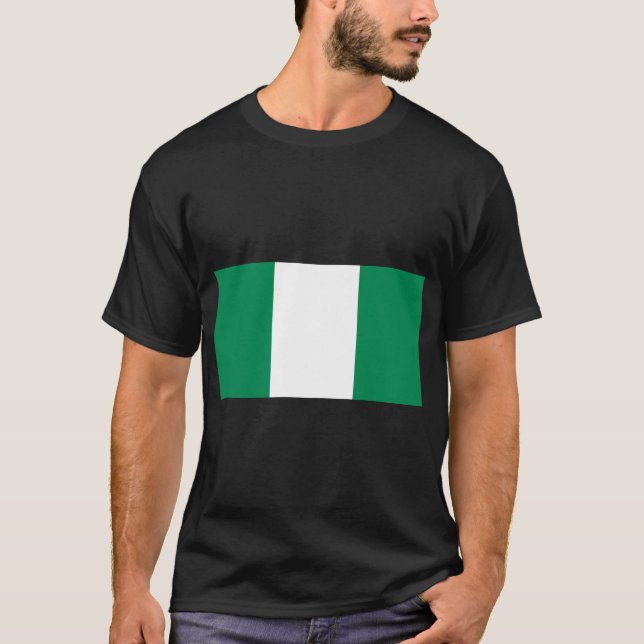 Camiseta Bandera de Nigeria (Anverso)