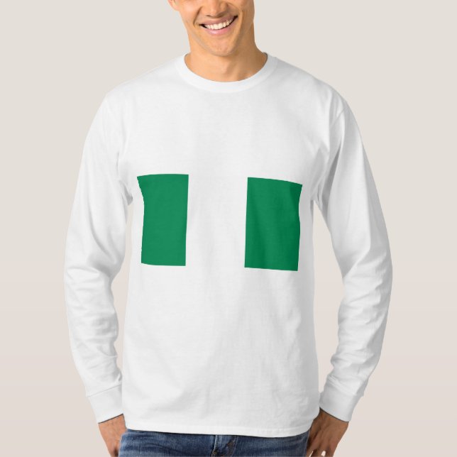 Camiseta Bandera de Nigeria (Anverso)