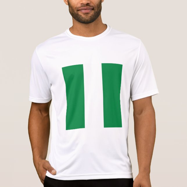 Camiseta Bandera de Nigeria (Anverso)