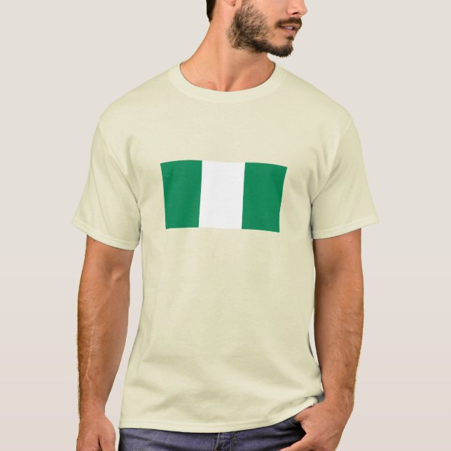 Camiseta Bandera de Nigeria (Anverso)