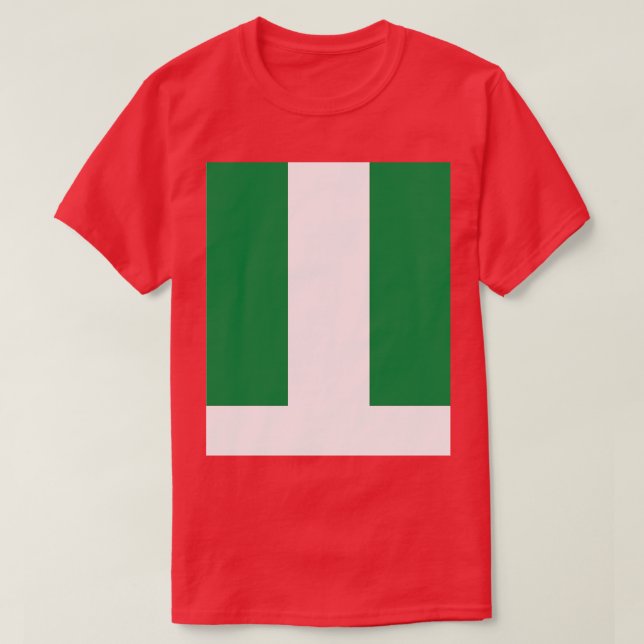 Camiseta Bandera de Nigeria (Diseño del anverso)