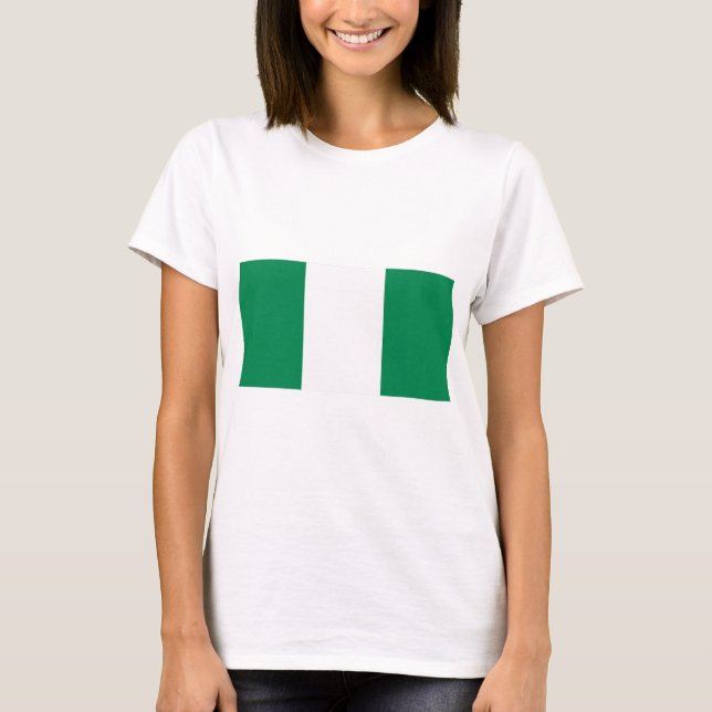 Camiseta Bandera de Nigeria (Anverso)