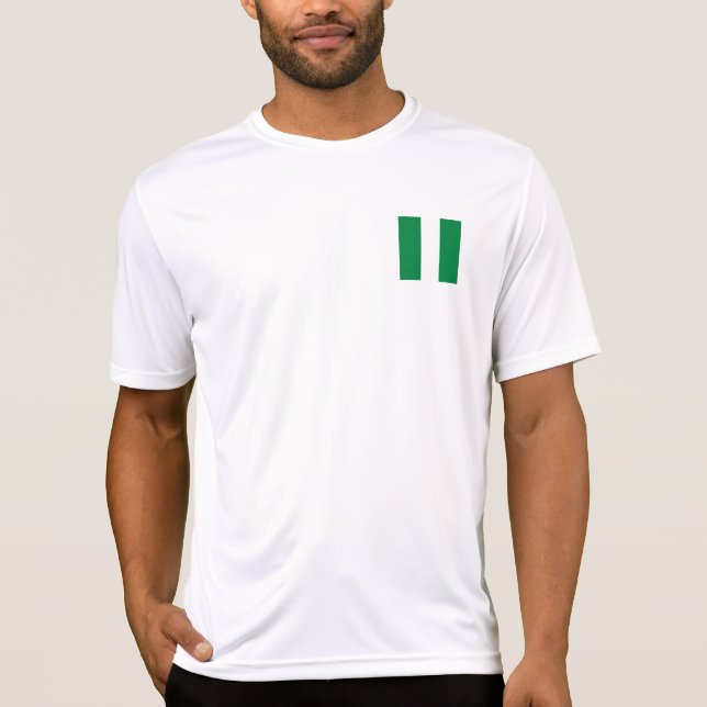 Camiseta Bandera de Nigeria (Anverso)