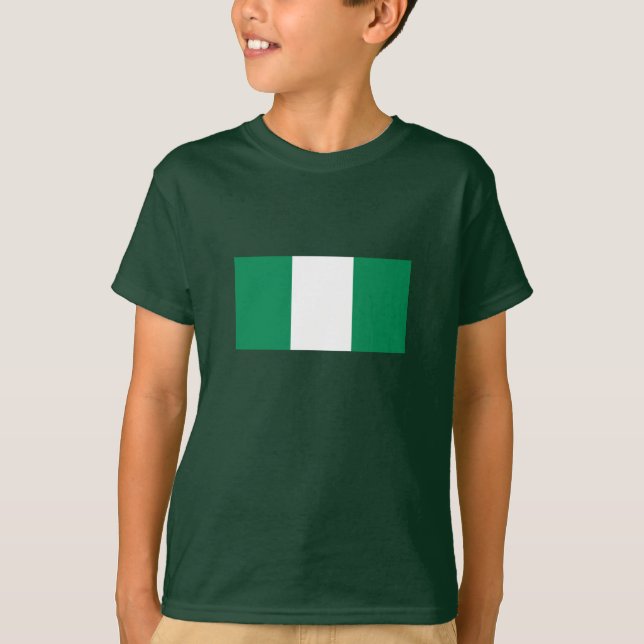 Camiseta Bandera de Nigeria (Anverso)