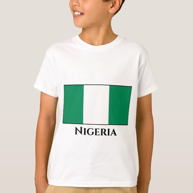 Camiseta Bandera de Nigeria (nigeriana) (Anverso)