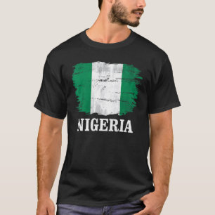 Camiseta Bandera De Nigeria Vintage Para Nigerianos