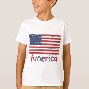 Camiseta Bandera de niños de Estados Unidos