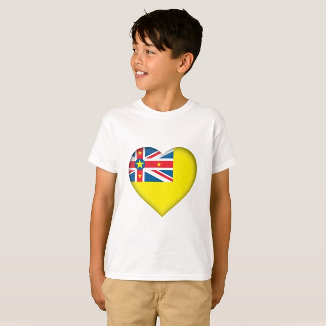 Camiseta Bandera de Niue (Anverso completo)