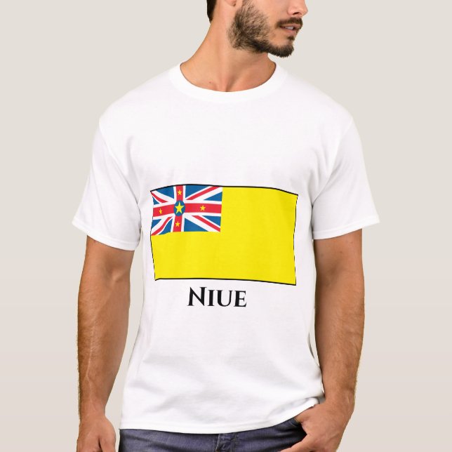 Camiseta Bandera de Niue (Anverso)