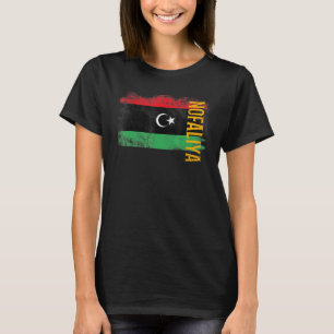 Camiseta Bandera De Nofaliya Libia Para Hombres Mujeres Niñ