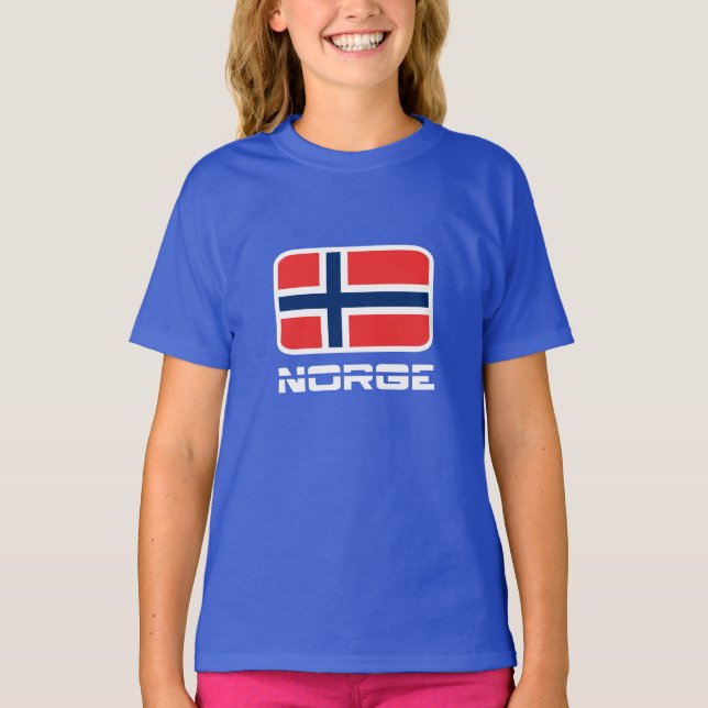 Camiseta Bandera de Norge (Anverso)