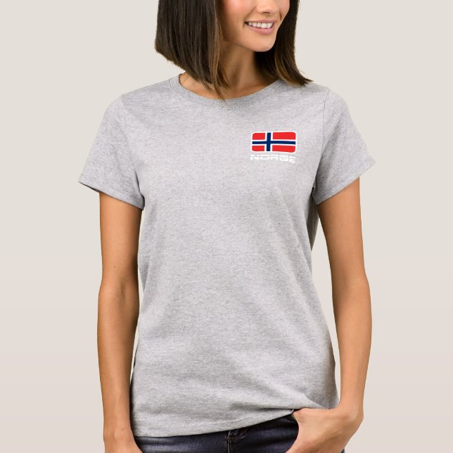 Camiseta Bandera de Norge (Anverso)