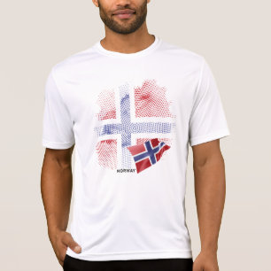 Camiseta bandera de Noruega