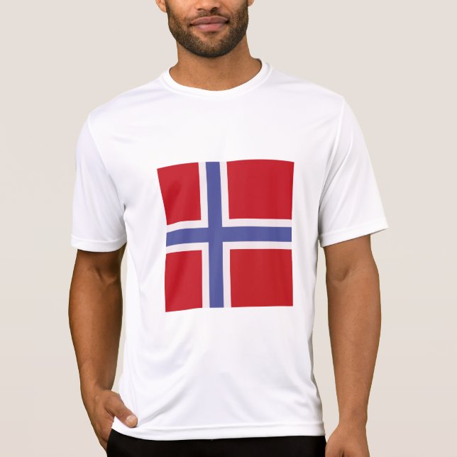 Camiseta Bandera de Noruega (Anverso)