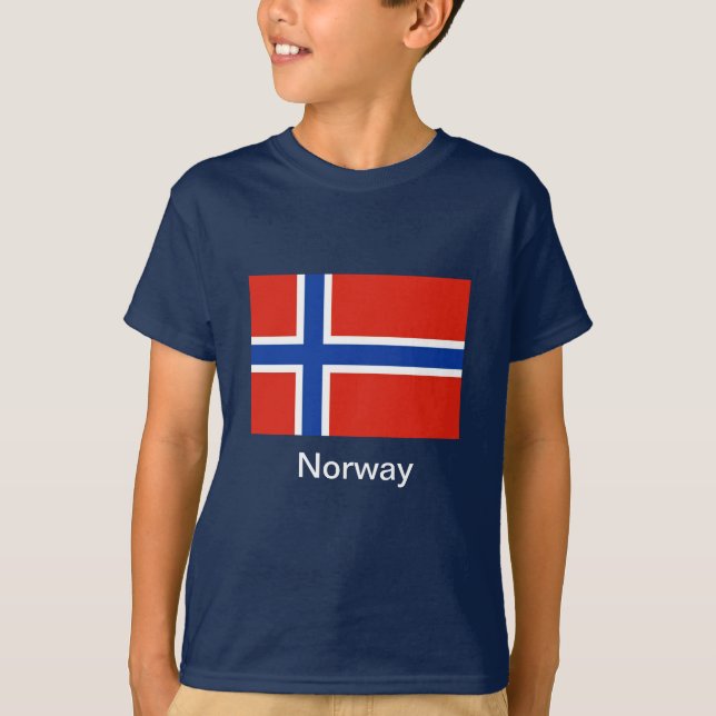 Camiseta Bandera de Noruega (Anverso)