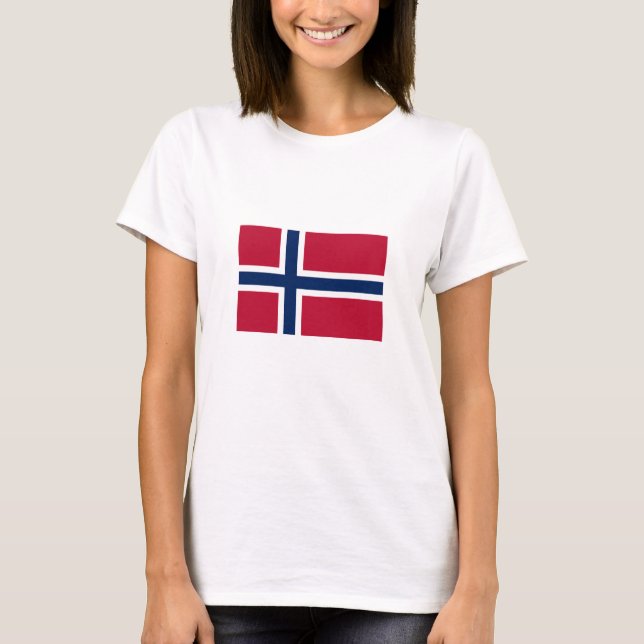 Camiseta Bandera de Noruega (Anverso)