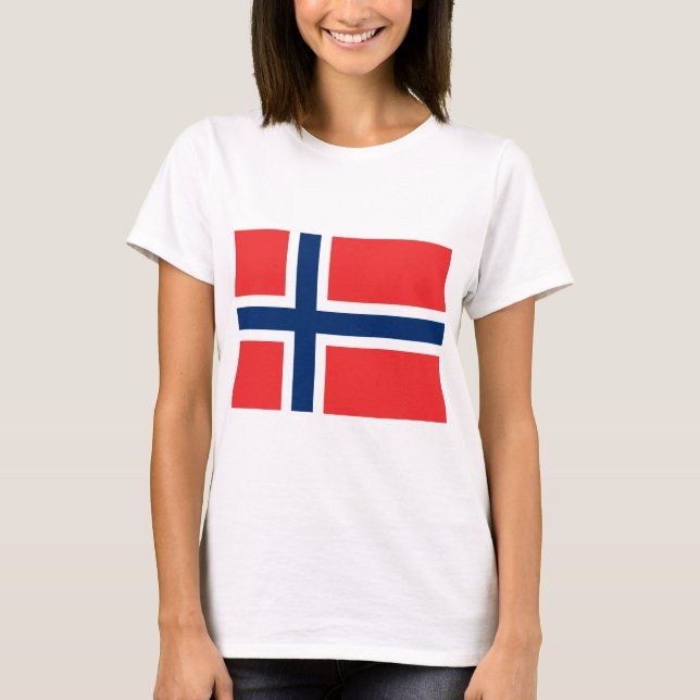 Camiseta Bandera de Noruega (Anverso)