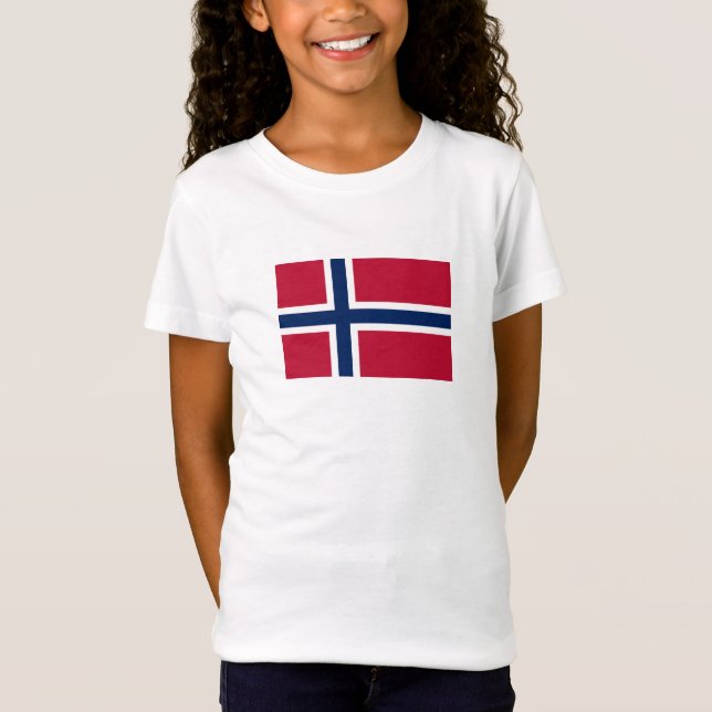 Camiseta Bandera de Noruega (Anverso)