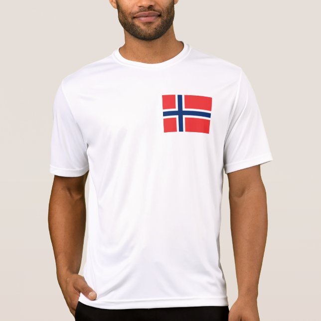 Camiseta Bandera de Noruega (Anverso)