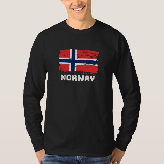 Camiseta Bandera de Noruega (Anverso)