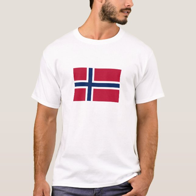 Camiseta Bandera de Noruega (Anverso)