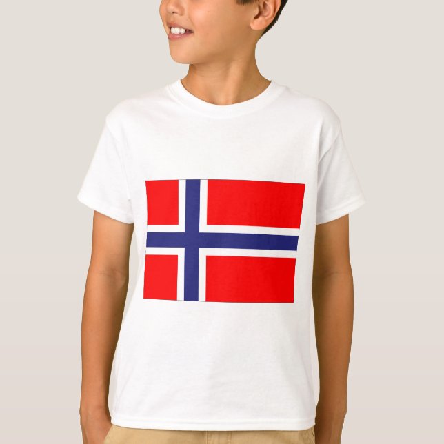 Camiseta Bandera de Noruega (Anverso)