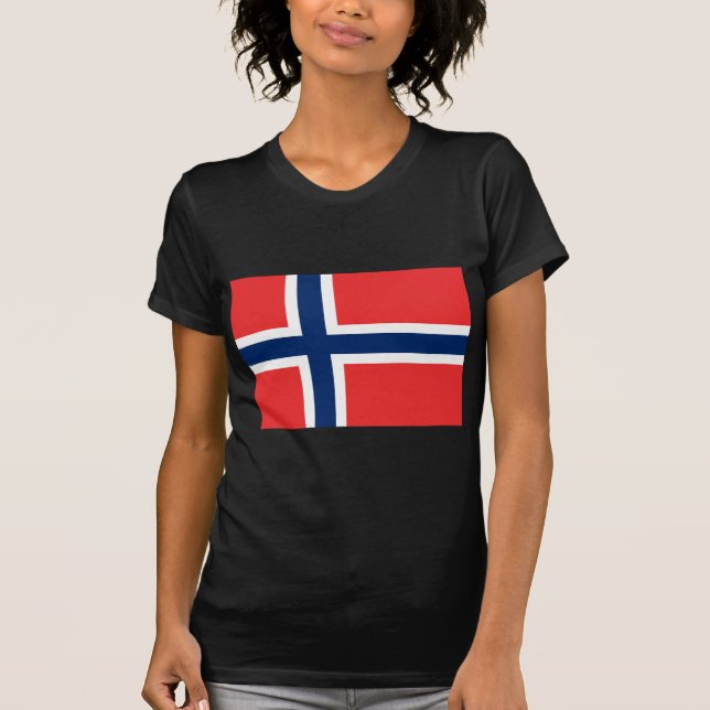 Camiseta Bandera de Noruega (Anverso)