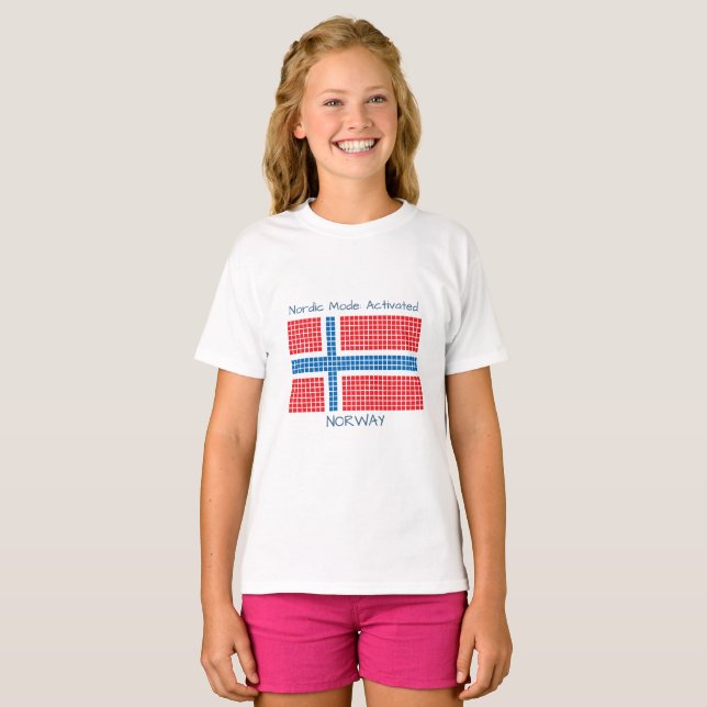 Camiseta Bandera de Noruega (Anverso completo)