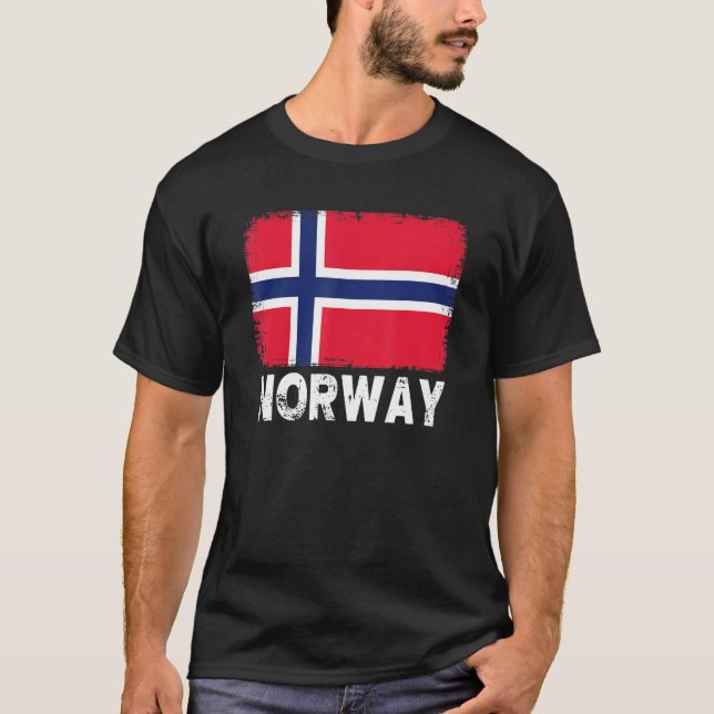 Camiseta Bandera de Noruega Apoya a las mujeres noruegas (Anverso)