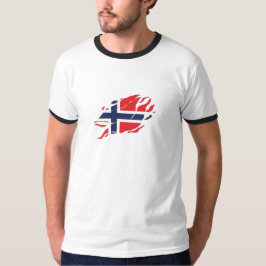 Camiseta Bandera de Noruega dentro de mí, Escandinavia dent
